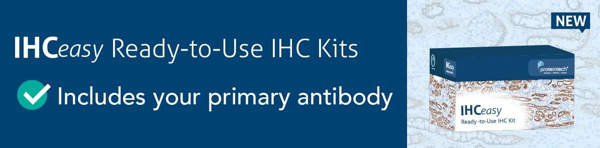 プロテインテックは一次抗体とIHC試薬がセットになったキット「IHCeasy」の販売を開始しました
