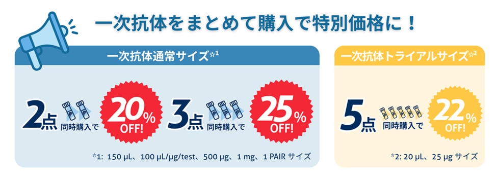 プロテインテック 一次抗体 キャンペーン